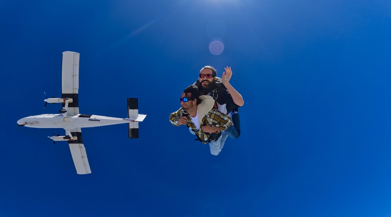 Skydiving action shot 3