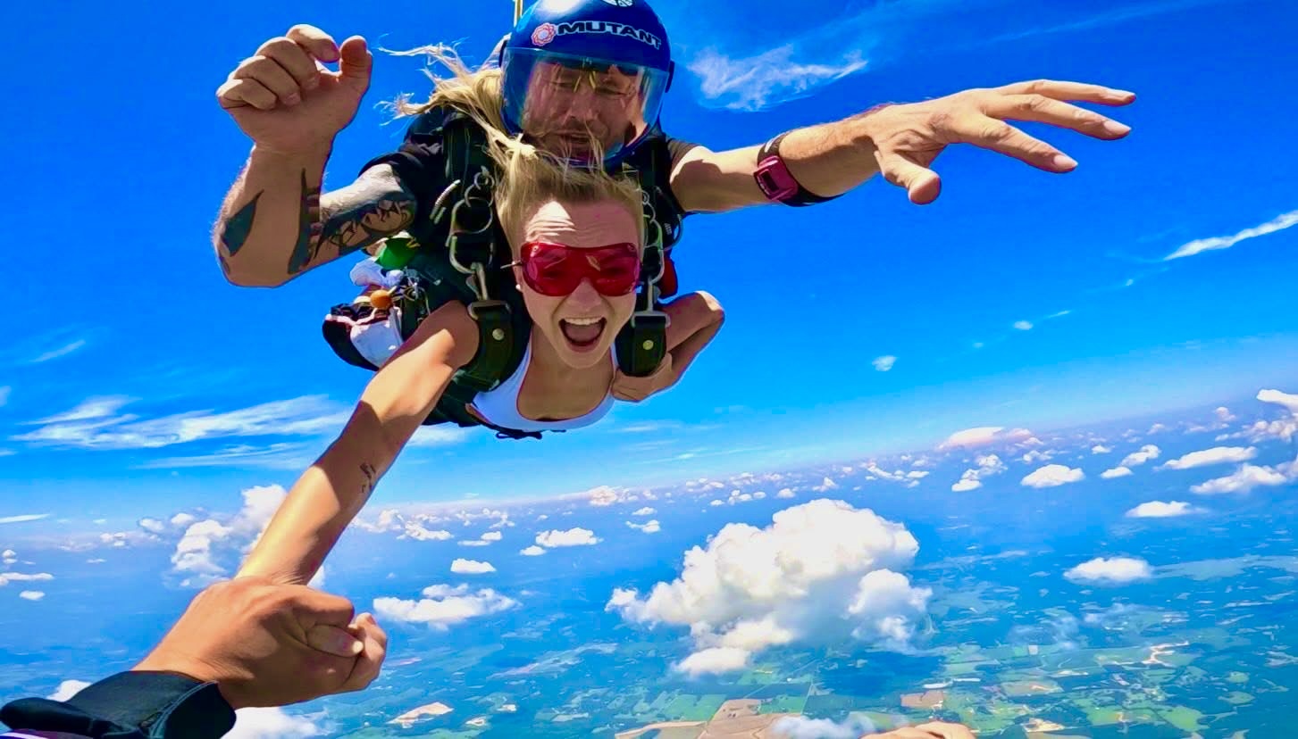 Skydiving action shot 4