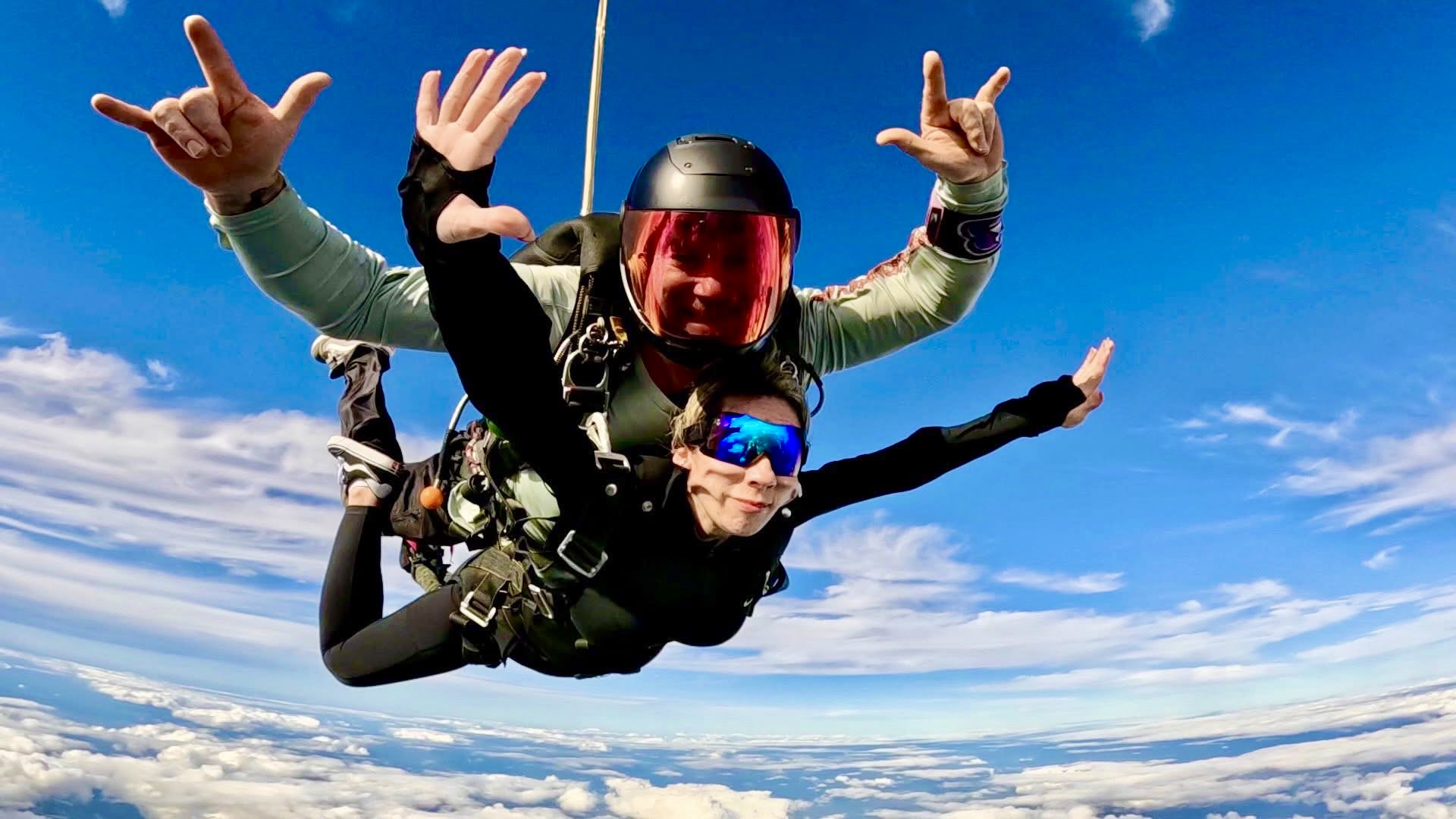 Skydiving action shot 5